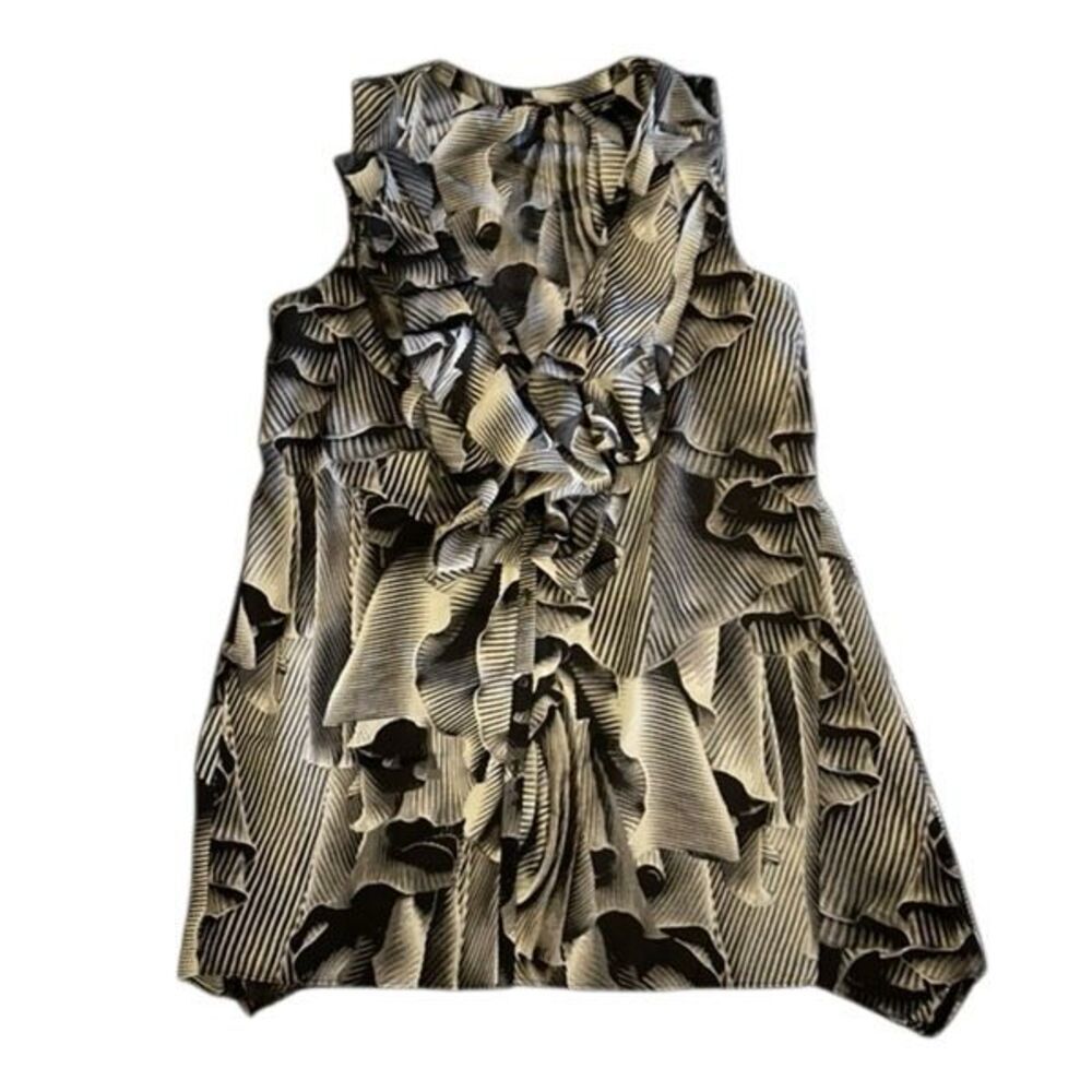 NEW YORK & COMPANY ABSTRACT SLEEVELESS TANK TOP